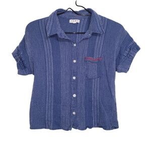 THML Textured Button Down Top